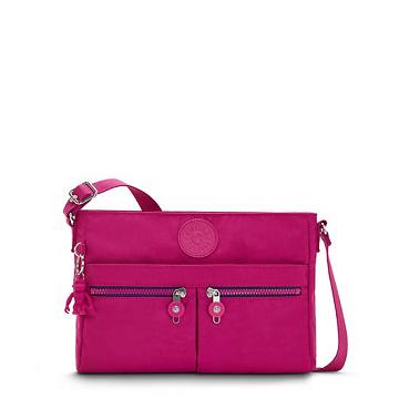 Kipling New Angie Mode Crossbody Väska Rosa Fuchsia | SE 2024WN